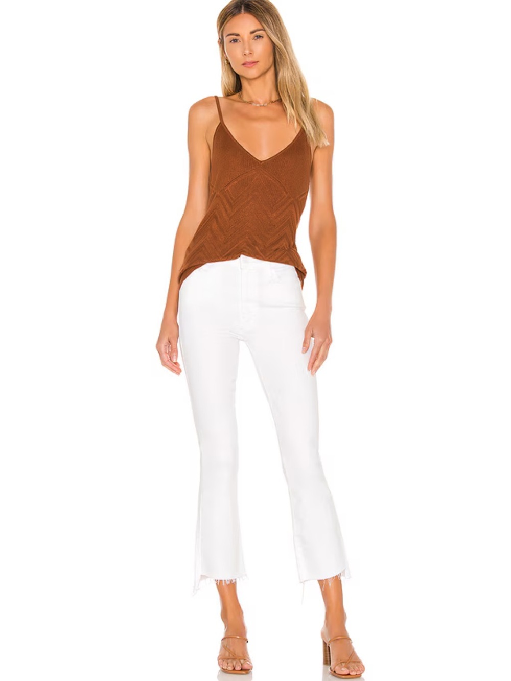 MOTHER Insider Crop Step Fray Jeans in Fairest of Them All Size 33/16